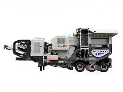 Tire mobile crushing plant