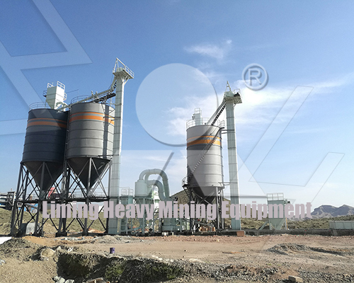 Lithium ore processing mining site