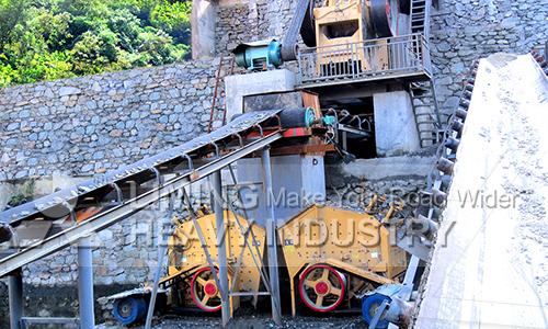 Fixed stone crushing line