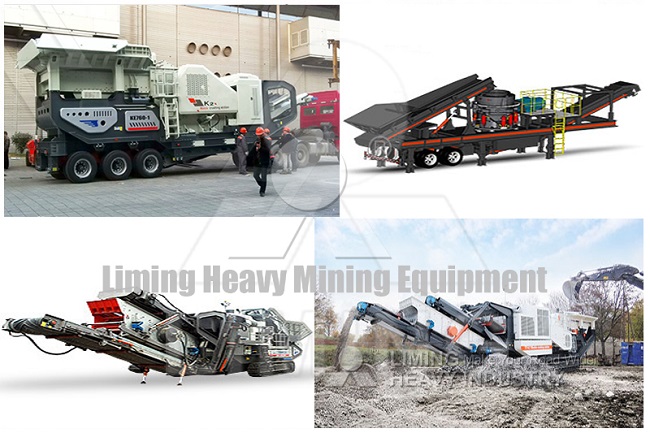 Construction waste mobile crushing plant