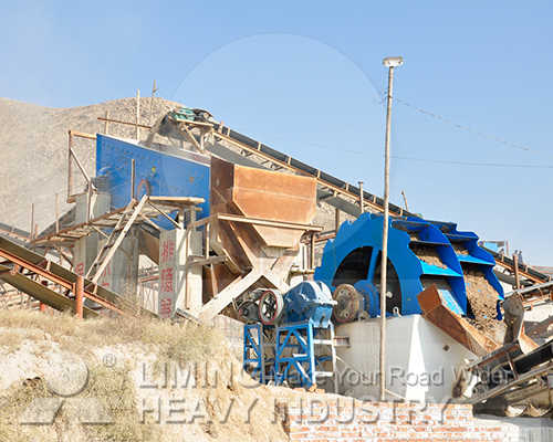 Mechanical sand production line