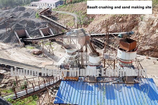 Basalt crushing and sand making