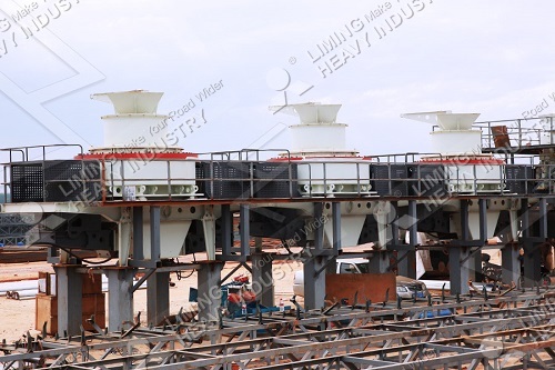 Mechanism sand production line