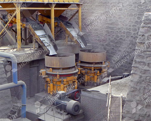 River pebble crusher