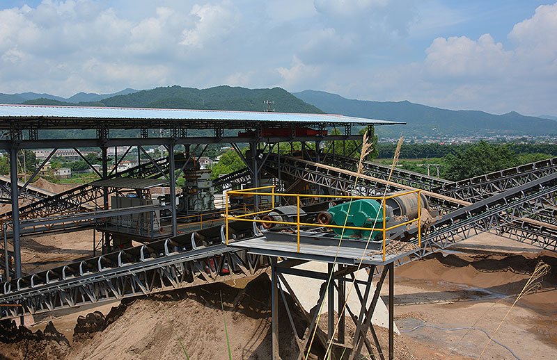 Mechanism sand production line